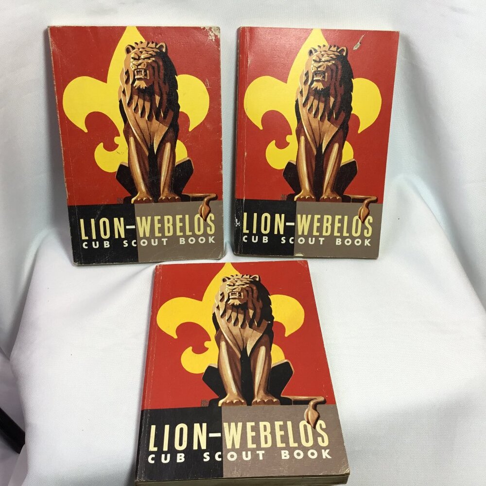 Vintage Lion Webelos Cub Scout Book 1954 Boy Scouts Of America